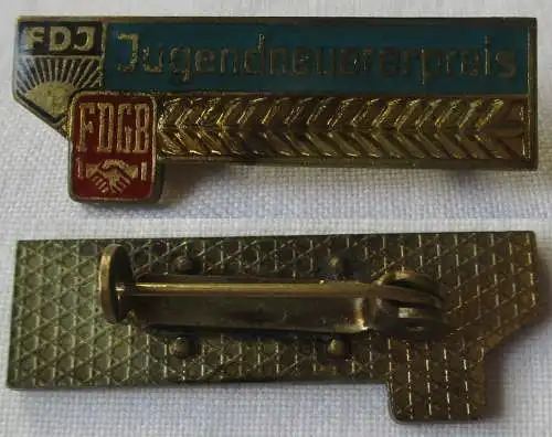 DDR Abzeichen Jugendneuererpreis des Zentralrats FDJ + Vorstand FDGB (145883)