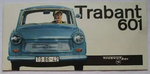 DDR Werbeprospekt Trabant 601 DEWAG Dresden VEB Ratsdruckerei (117523)