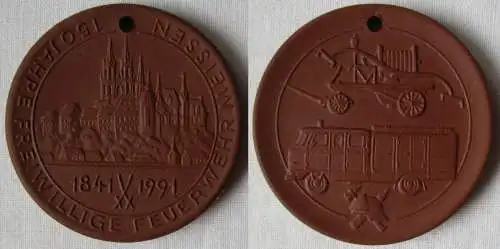 DDR Medaille 150 Jahre Freiwillige Feuerwehr Meissen 1841-1991 (144971)