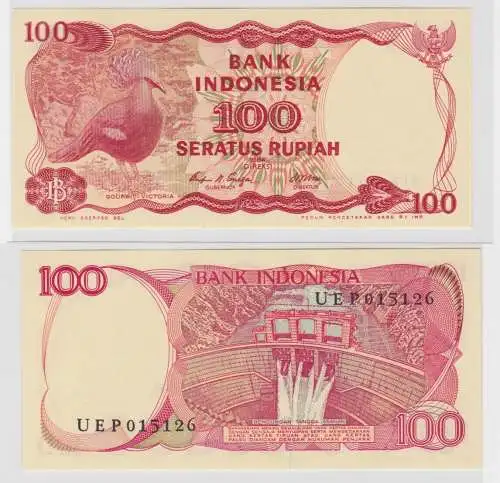 100 Rupiah Banknote Indonesien Indonesia 1984 bankfrisch UNC (138141)