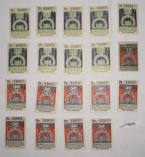 19 Banknoten Notgeld Stadt Uelzen o.D. (1921) (118018)