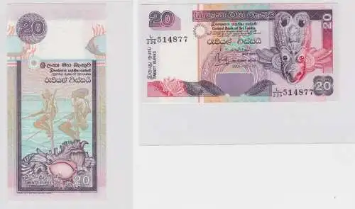 20 Rupien Banknote Sri Lanka 12.12.2001 bankfrisch UNC (138121)