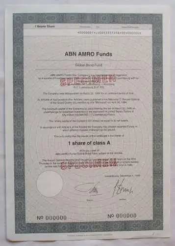 1 share of class A Aktie ABN Amro Funds Luxemburg 1994 (130829)