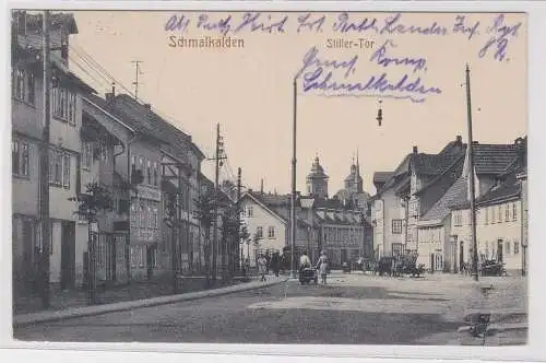 89265 AK Schmalkalden - Stiller-Tor Feldpost Ersatz Batln. Landw. Inf. Reg. 1917