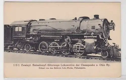 41278 Ak Heißdampf-Güterzugslokomotive der Chesapeake und Ohio Ry Philadelphia