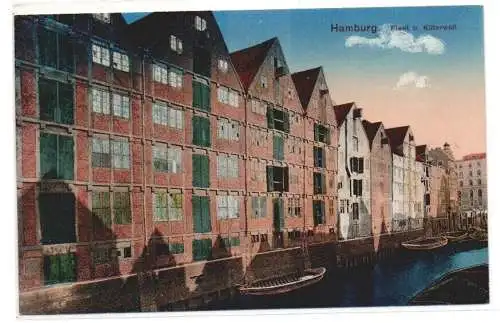 905441 Ak Hamburg - Fleet b. Küterwall um 1920