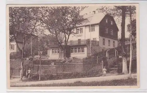 99665 AK Zöblitz - Jugendherberge mit Gartenpartie 1929
