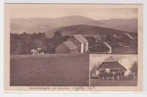 59185 AK Burkhardtsgrün mit Auersberg April 1927