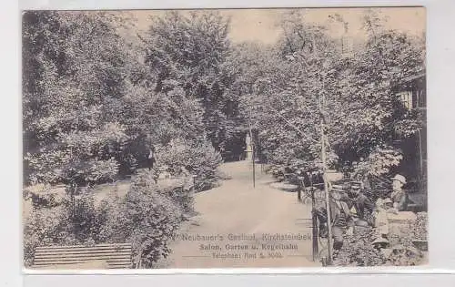 77570 AK Kirchsteinbek - Neubauer's Gasthof, Salon, GArten und Kegelbahn