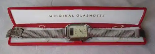 GUB Glashütte DDR Armbanduhr Quarz-Hybrid Kaliber 18-01 Beschreibung! (102022)