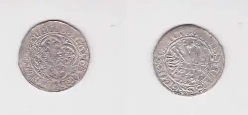Groschen Silber Münze Sachsen Markgrafschaft Meißen Prägung Leipzig (159700)