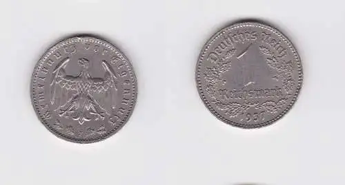 1 Mark Nickel Münze III.Reich 1937 F Jäger Nr. 354 ss (157516)