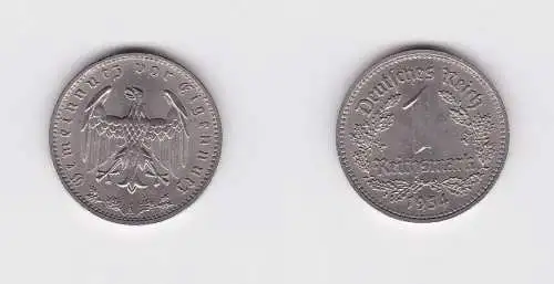 1 Mark Nickel Münze III.Reich 1934 A Jäger Nr. 354 vz (156042)