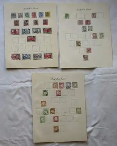 156928 Sammlung Briefmarken Deutsches Reich Mi ab Nr. 3 Wert ca. 4.000 Euro