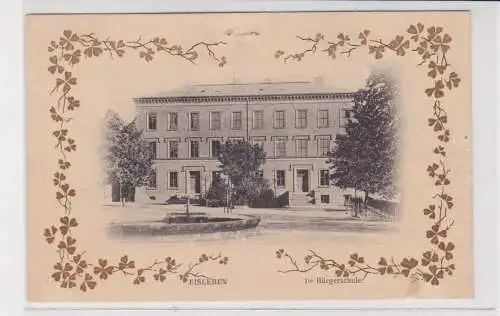 907399 Blüten Ak Eisleben 1.te Bürgerschule um 1900
