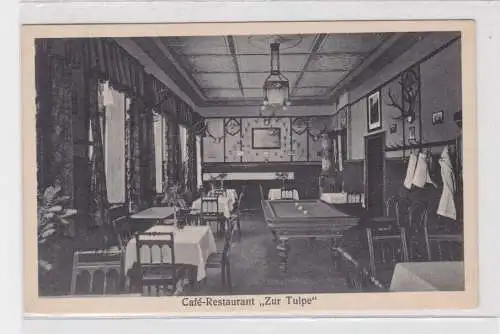 907505 Ak Eisleben Café und Restaurant "Zur Tulpe" um 1920