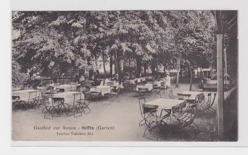 906669 Ak Gasthof zur Sonne Helfta (Garten) 1910