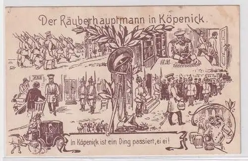 904022 Humor Reim Ak "Der Räuberhauptmann in Köpenick" um 1930