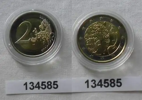 2 Euro Bi-Metall Münze Finnland 150 Jahre Währung 2010 Stempelglanz (134585)