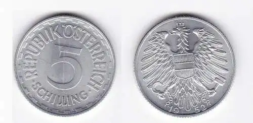 5 Schilling Aluminium Münze Österreich 1952 (129994)