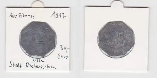 100 Pfennig Kleingeldersatzmarke Magistrat der Stadt Oschersleben 1917 (132672)