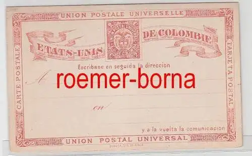 63406 seltene Ganzsachen Postkarte Kolumbien Colombia 2 Centavos rot um 1900