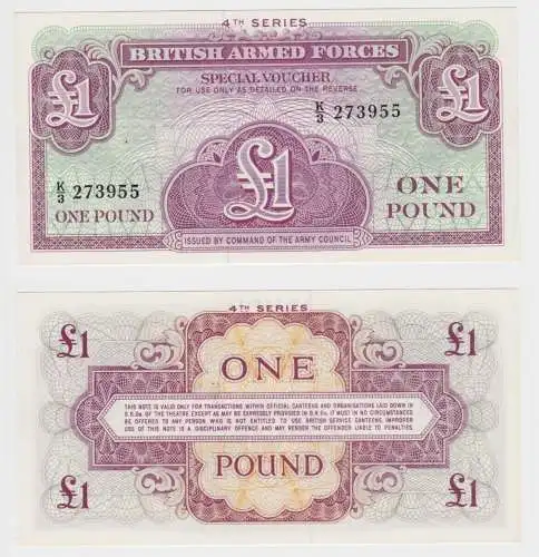 1 Pound Pfund Banknote British Armed Forces Großbritannien 1962 4th (152042)