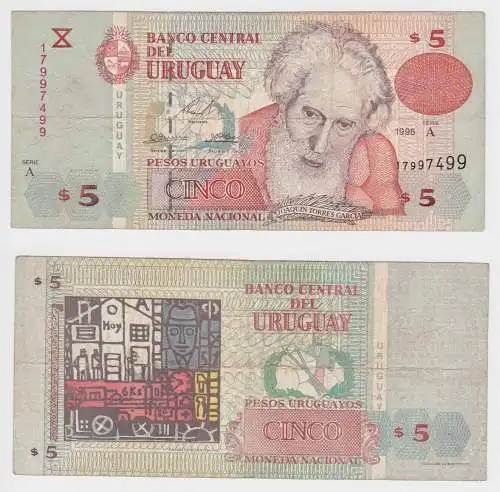 5 Pesos Banknote Banco Central del Uruguay 1998 (151763)
