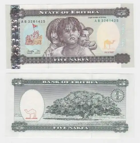 5 Nakfa Banknote State of Eritrea 24.05.1997 (153200)