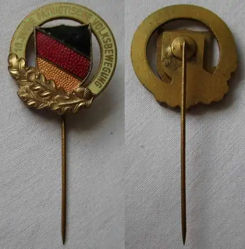 seltenes DDR Abzeichen 10 Jahre patriotische Volksbewegung (129802)