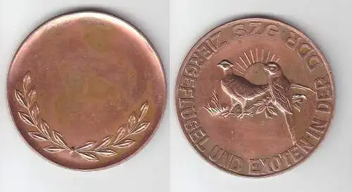 seltene große DDR Medaille SZG Ziergeflügel und Exoten in der DDR (112810)