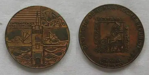 DDR Medaille 2.Internationale Münzausstellung Rostock 1218-1968 (151489)
