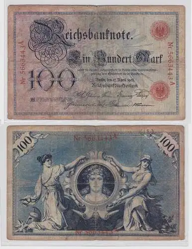 100 Mark Reichsbanknote 17.4.1903 Rosenberg 20 (150426)