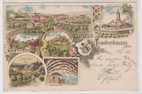 99865 AK Gruss aus Frankenhausen am Kyffhäuser - Waldschlösschen, Denkmal 1899