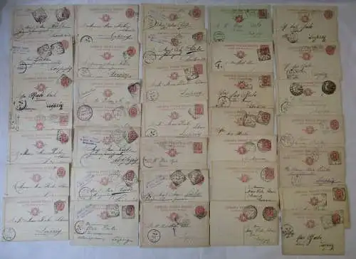Sammlung mit 124 Ganzsachen Briefe & Postkarten Italien oft vor 1900 (117895)