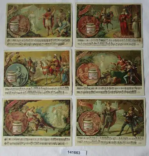 7/141663 Liebigbilder Serie Nr. 84 Operszenen I (mit Noten) Jahrgang 1884-1887