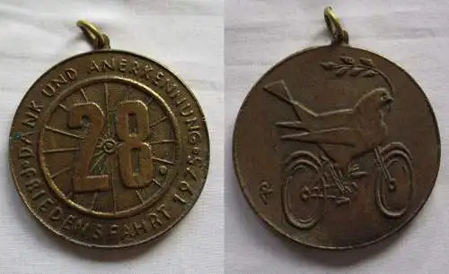 seltene DDR Medaille 28.Friedensfahrt 1975 Dank und Anerkennung (149719)