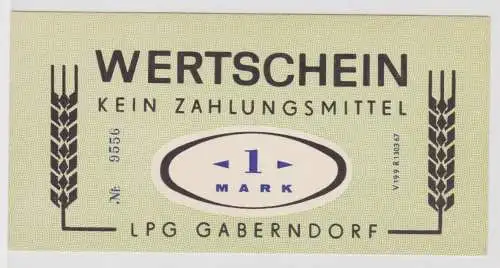 1 Mark Wertschein DDR für LPG Geld LPG Gaberndorf (152614)