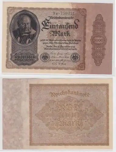 1000 Mark Banknote Deutsches Reich 15.12.1922 Rosenberg 81 b (153840)