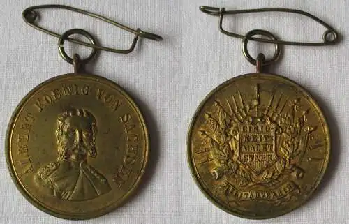 Medaille Albert König von Sachsen Militärverein um 1900 (109935)