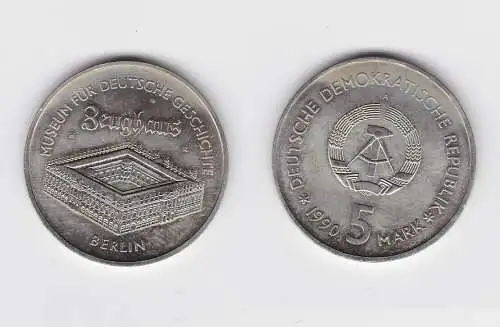 DDR Gedenk Münze 5 Mark Berlin Zeughaus 1990 vorzüglich (148416)