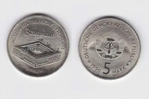 DDR Gedenk Münze 5 Mark Berlin Zeughaus 1990 vorzüglich (148811)