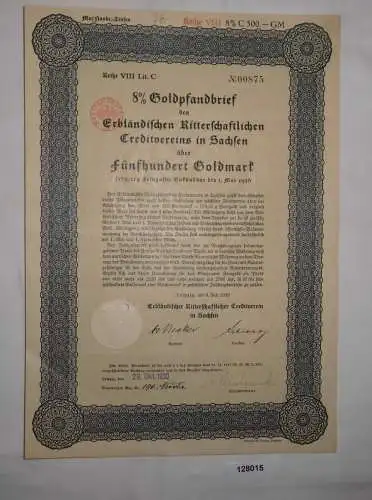 500 Goldmark Pfandbrief Erbländischer Ritterschaftlicher Creditverein (128015)