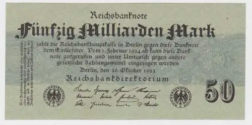 50 Milliarden Mark Banknote Berlin 26.10.1923 Rosenberg 122 c (140216)