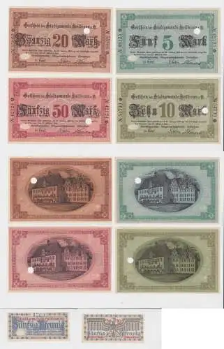 50 Pfennig - 50 Mark Banknoten Notgeld Stadtgemeinde Heilbronn a.N.1918 (137475)