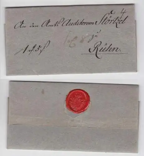 83113 seltener Siegelbrief Vorphilatelie Amtsauditorom Störtzel zu Röhn um 1950
