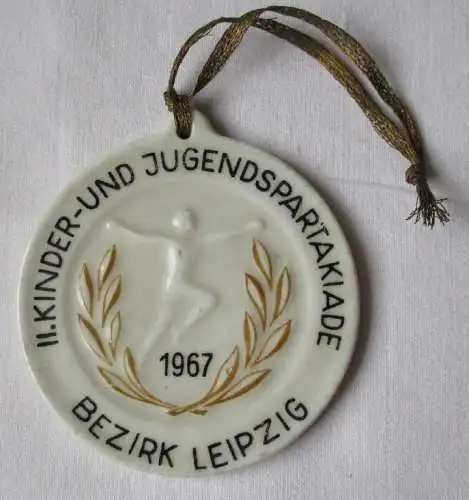 DDR Medaille II. Kinder- und Jugendspartakiade Bezirk Leipzig 1967 (135424)