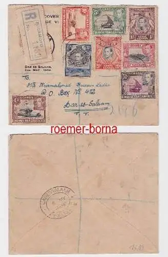 82548 Einschreiben Brief Britisch Ostafrika Bagamoyo Dar es Salam 1938