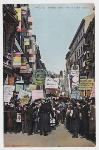 57779 Ak Leipzig - Petersstraße während der Messe 1910