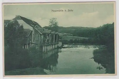 03750 Ak Neumühle bei Zeitz - historische Mühle 1938